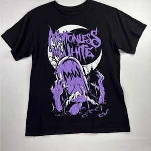 Vintage Style Motionless In White Tour Tee Small Black Gothic Metal Band Shirt